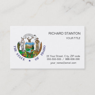 Carte De Visite Symbole Idaho