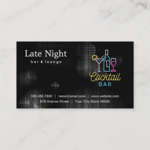 Carte De Visite Symbole Martini Nuit