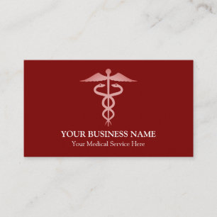 Carte De Visite SYMBOLE Médicale DE CADURÉE