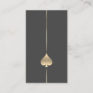 Carte De Visite Symbole minimaliste de l'épée d'or