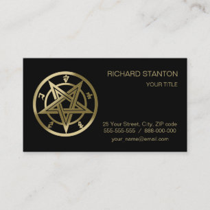 Carte De Visite Symbole pentagramme classique