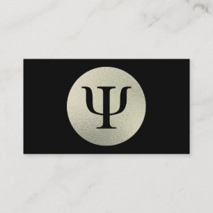 Carte De Visite Symbole Psi psychologue