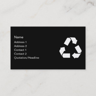 CARTE DE VISITE SYMBOLE RECYCLE