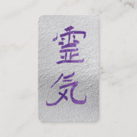 *~* Symbole Reiki Kanji Japon QR Argent violet