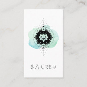 Carte De Visite *~* Symbole sacré Lune Lotus à Nirvana