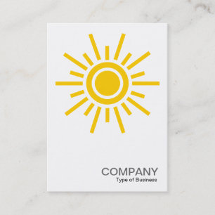 Carte De Visite Symbole Sun 02 - orange