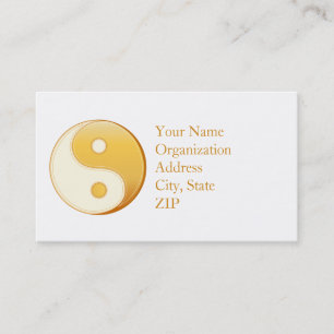 Carte De Visite Symbole taoïsme 3,5 po x 2,0 po