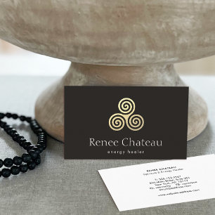 Carte De Visite Symbole triple spirale ou cerclet celtique