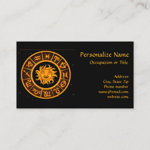 Carte De Visite Symboles d'horoscope