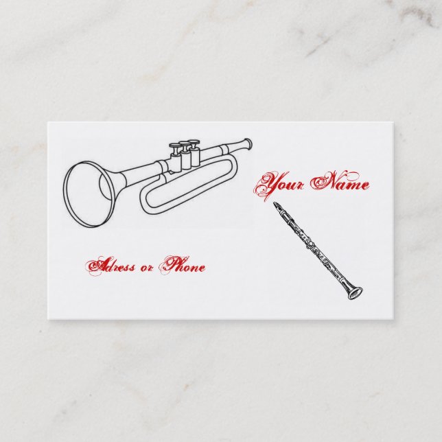 Carte de visite symphonique (Devant)