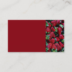 CARTE DE VISITE SYS STRAWBERRIES PHOTOGRAPHIE ARRIÈRE - PLANS WALL