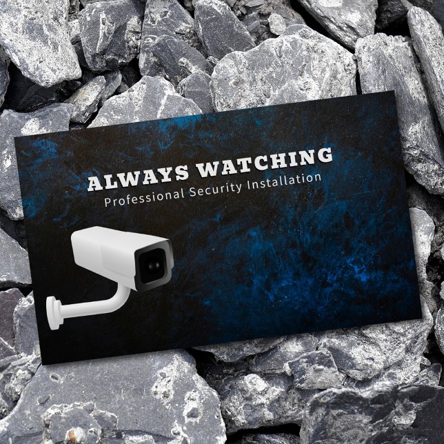 Carte De Visite Système de surveillance des solutions de sécurité  (Créateur téléchargé)