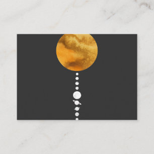 Carte De Visite Système solaire minimal