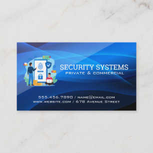 Carte De Visite Systèmes de sécurité Protection de l'identité en