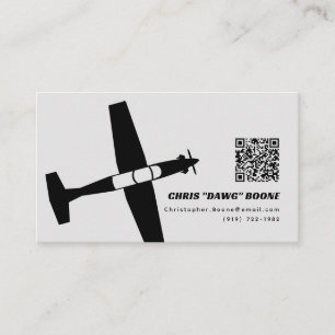 Carte De Visite T6 moderne noir et gris UPT