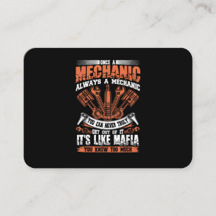 Carte De Visite T-shirt drôle pour artisan Une fois un mécanicien 