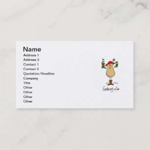 Carte De Visite T-shirts et cadeaux de jardinage d'écrou