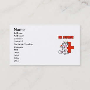 Carte De Visite T-shirts et cadeaux de l'infirmière de singe de ch