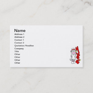 Carte De Visite T-shirts et cadeaux de l'infirmière singe de choc