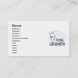 Carte De Visite T-shirts et cadeaux King Grampa