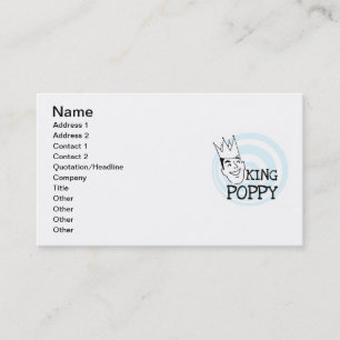 Carte De Visite T-shirts et cadeaux King Poppy