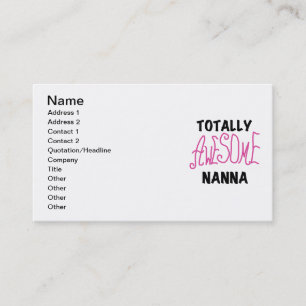 Carte De Visite T-shirts et cadeaux Nanna roses absolument géniaux