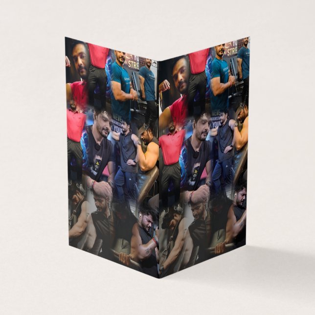 Carte De Visite Table stand articles imprimés conception produit m (Extérieur)