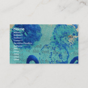 Carte De Visite Tableau Abstrait Sur La Page Livre Vintage