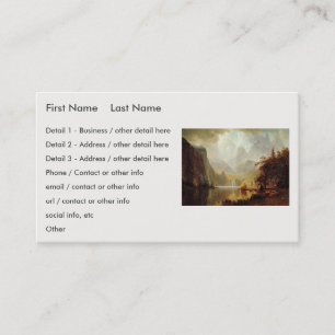 Carte De Visite Tableau d'Albert Bierstadt, Dans les montagnes 186