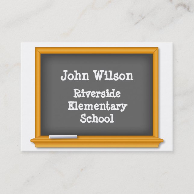 Carte De Visite Tableau de bord de classe (Devant)