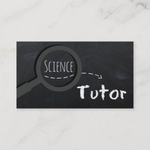 Carte De Visite Tableau noir blanc Tutor