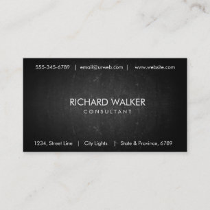 Carte De Visite Tableau noir Chalkboard Elégant Moderne Profession