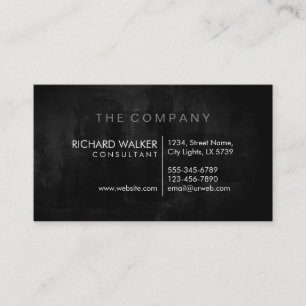 Carte De Visite Tableau noir élégant