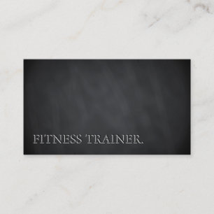 Carte De Visite Tableau noir moderne Fitness Texte gras