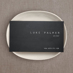 Carte De Visite Tableau noir simple Cool rustique
