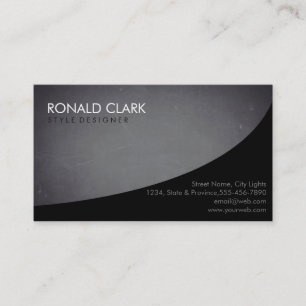 Carte De Visite Tableau noir simple professionnel moderne