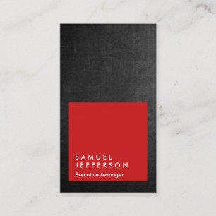 Carte De Visite Tableau noir vertical gris rouge professionnel pla