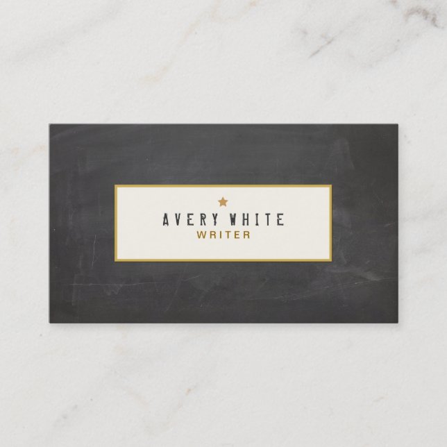 Carte De Visite Tableau vintage rustique simple Groupon (Devant)