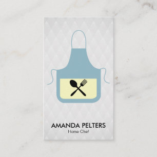 Carte De Visite tablier   Chef cuisinier