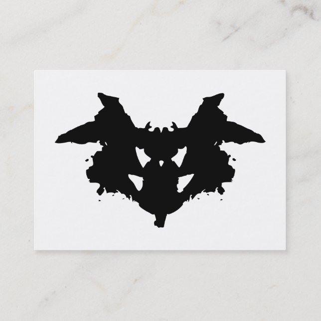 Carte De Visite Tache d'encre de Rorschach (Dos)