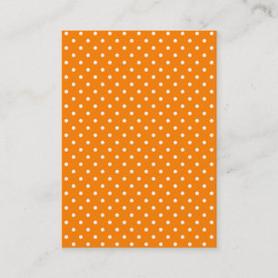 Carte De Visite Taches orange et blanches