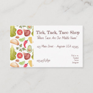 Carte De Visite Taco