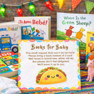 Carte De Visite Taco à propos d'une demande de livre pour bébé
