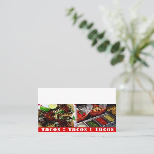 Carte De Visite Tacos (Debout devant)