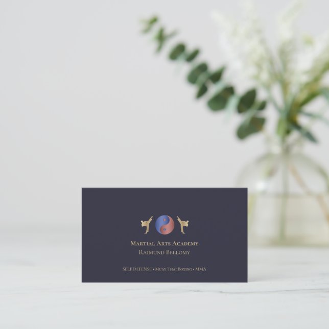 Carte de visite Taekwondo (Debout devant)