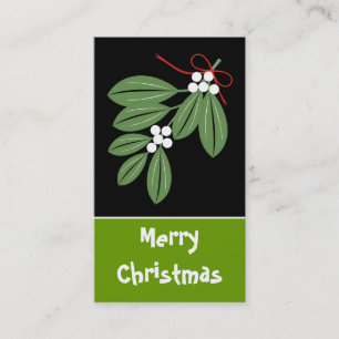 Carte De Visite Tag-Cartes de visite de Noël Kiss
