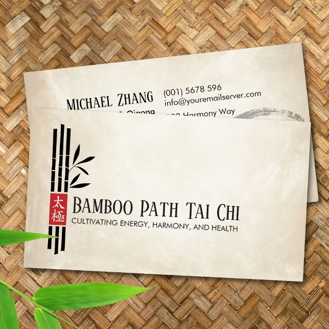 Carte De Visite Tai Chi et Qigong - Bambou (Créateur téléchargé)