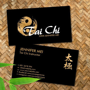 Carte De Visite Tai Chi Golden Yin Yang