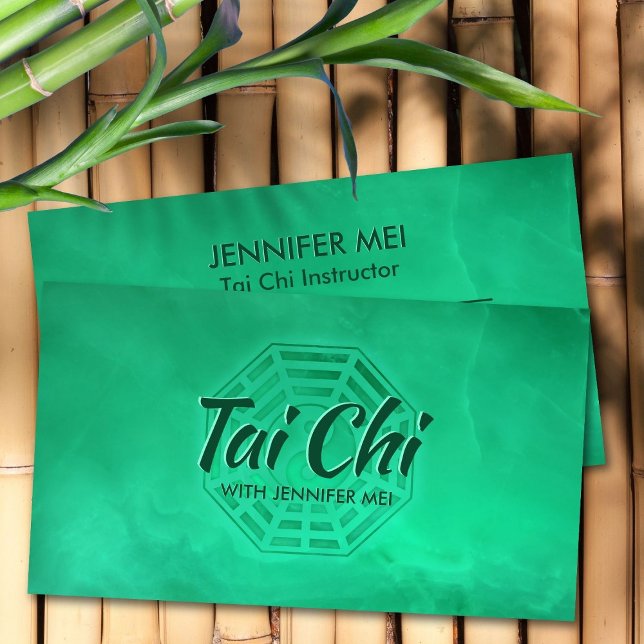 Carte De Visite Tai Chi Jade Green Bagua / Pakua (Créateur téléchargé)