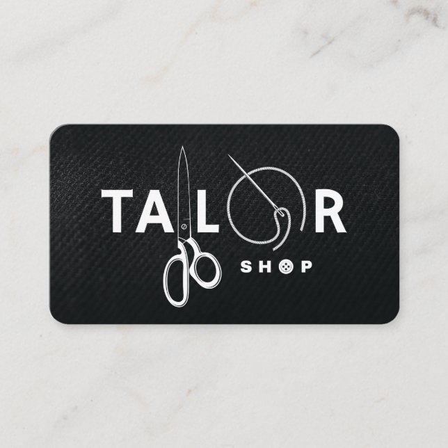 Carte De Visite Tailor Shop | Garment Tools (Devant)